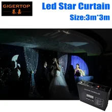 3 м* 3 м Звездный СВЕТОДИОДНЫЙ занавес с контроллером, новая и модная, oem/odm, суперцена, RGB/RGBW Цвет смешивания, светодиодный фоны для свадебной съемки с изображением светодиодный DJ backdorps 90 V-240 V