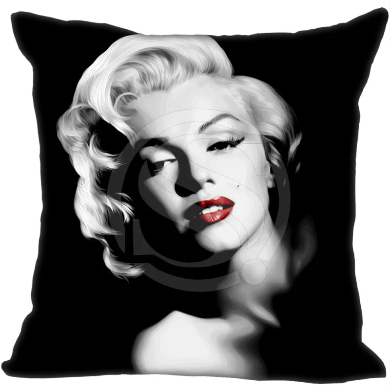 

New Arrival Custom Pillow Case Marilyn Monroe Pillowcase zipper 35x35 cm (One side) F922