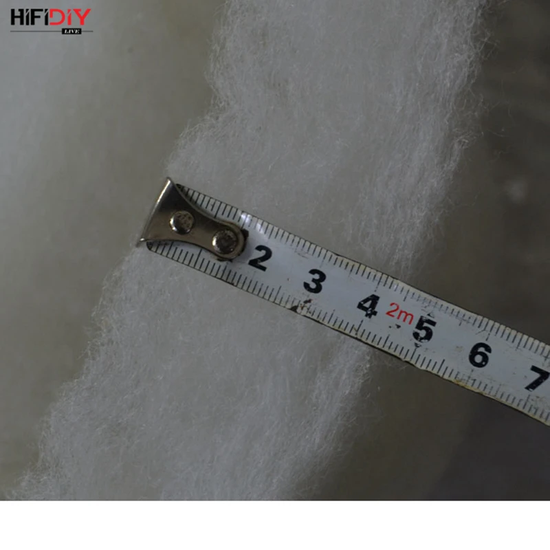 Hifidiy Live Polyester Fiber Wool Material de Isolamento Acústico Algodão Absorvente de Som Retardador de Chamas Algodão Branco Largura 1m - Image 3