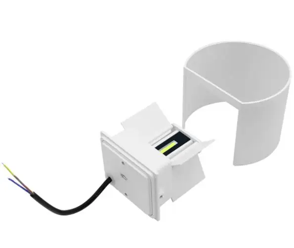 12W Modern Brief Round Cube Adjustable Surface Mounted Outdoor LED Wall Light Waterproof Wall Sconce Lamp For Corridor Porch
