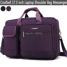 2016 New CoolBell Laptop Sleeve 17.3 Inch Notebook Case Laptop Shoulder Bag For Women Men Carrying Messenger Handbag Briefcase