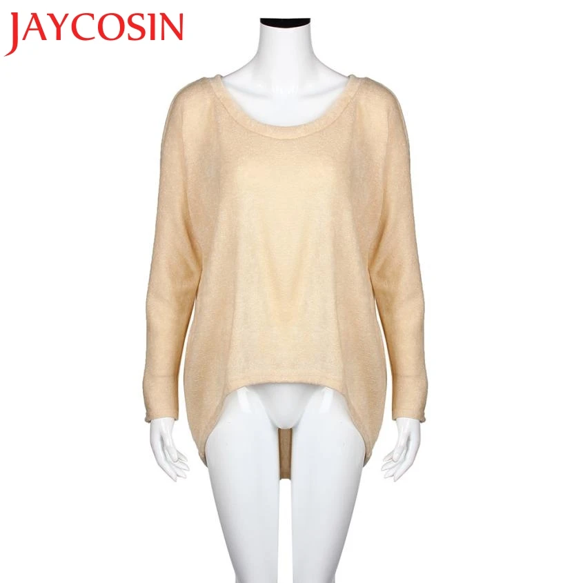 JAYCOSIN SIF 2018 Новый Модный женский свободный свитер с рукавом летучая мышь пуловер