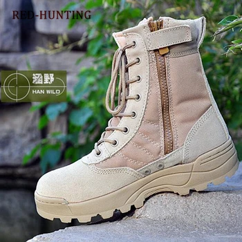 

Army Men's Tactical Boots Desert Outdoor Hiking Camping Military Enthusiasts Marine Male Combat Shoes Fishing Waders