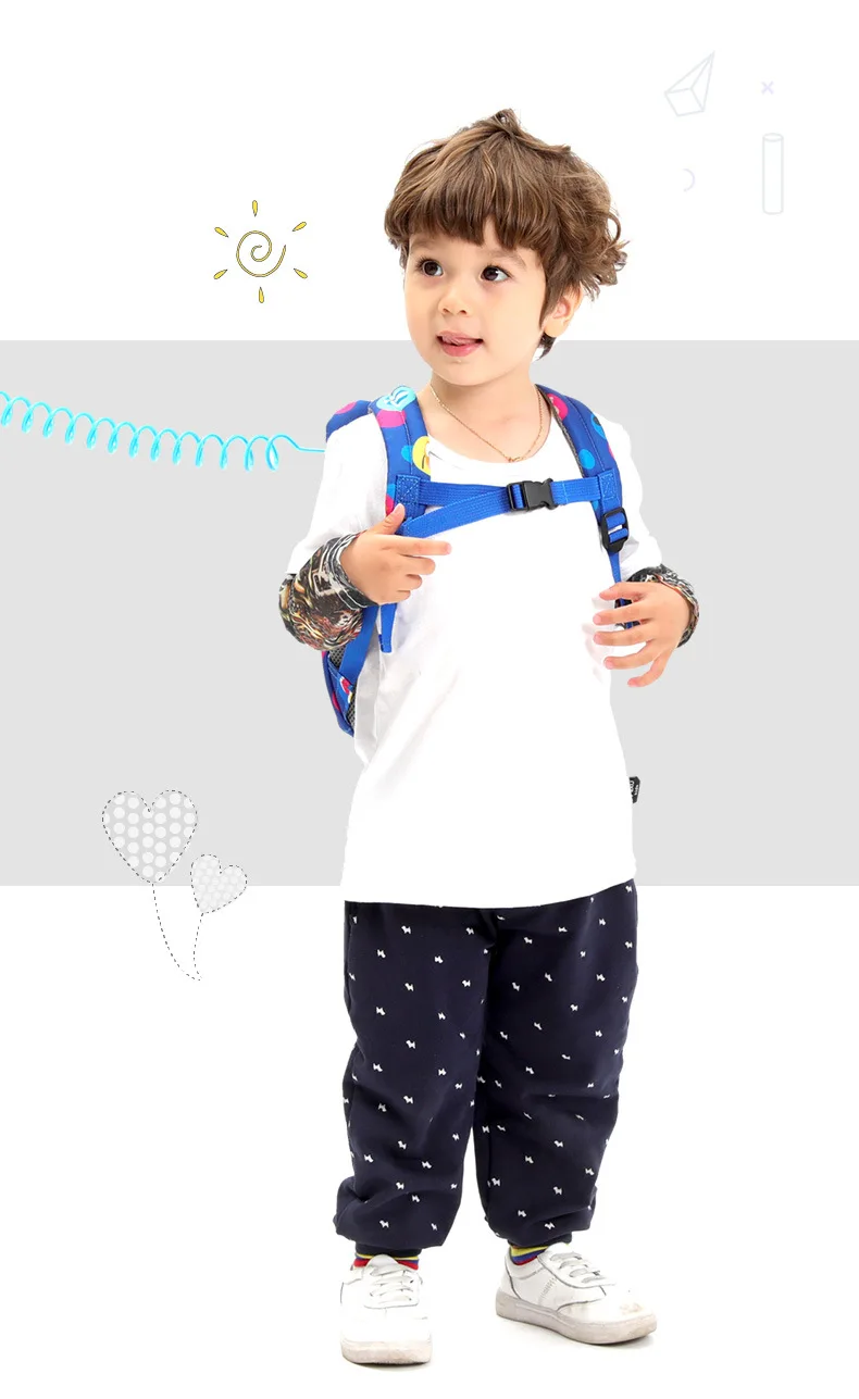 Disney Minnie модная школьная сумка, очаровательные ремни рюкзак ремень безопасности пакет 1,2 м анти-потеря открытый мешок ребенок Хранитель