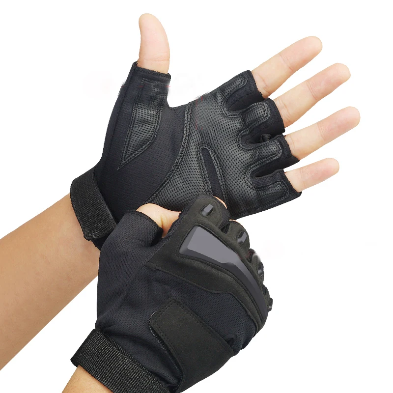 

Tactics Windproof Cycling Gloves Half Finger Anti-slip Bicycle Spandex Fabric Mittens MTB Glove Racing Road Mountain Bike Glove