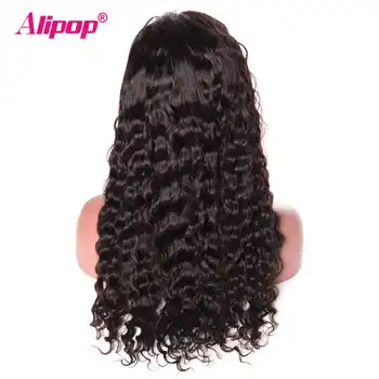 180% Density Malaysian Water Wave Wigs Remy 13x4 Lace Front Human Hair Wigs With Baby Hair ALIPOP Lace Front Wig Pre Plucked