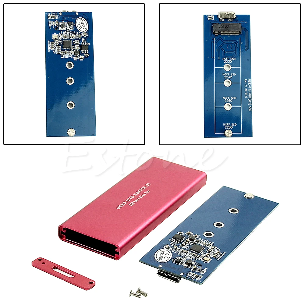 Горячий USB 3,0 к M.2 NGFF B Ключ SSD адаптер карта Внешний защитный корпус Чехол Коробка дропшиппинг