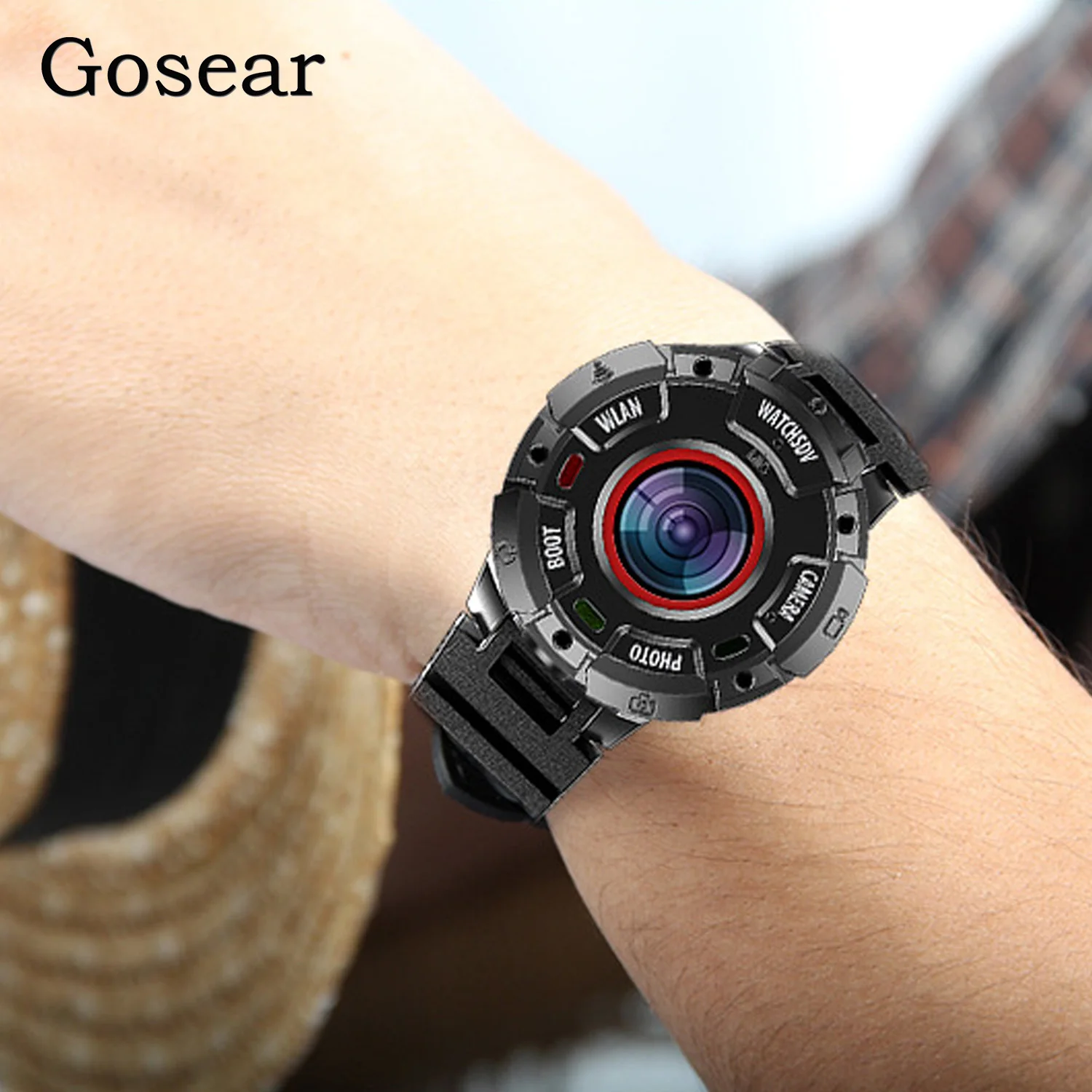 

Gosear IP68 Waterproof HD WiFi Night Vision Outdoor Sport Smart Watch Camera Support Memory Card Recorder Video Camcorder DVR DV