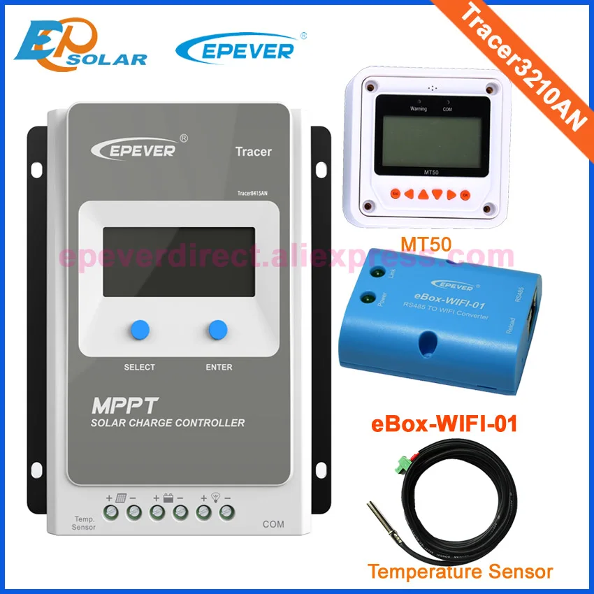 WIFI Box Mobile Phone APP use for Tracer3210AN Solar Controller with MT50 and temperature sensor | Электрооборудование