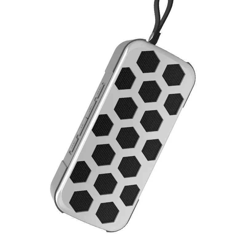 Портативный беспроводной Bluetooth динамик стерео динамик телефон радио музыка сабвуфер колонки для компьютера с TF FM USB AUX in - Цвет: Gray Speaker