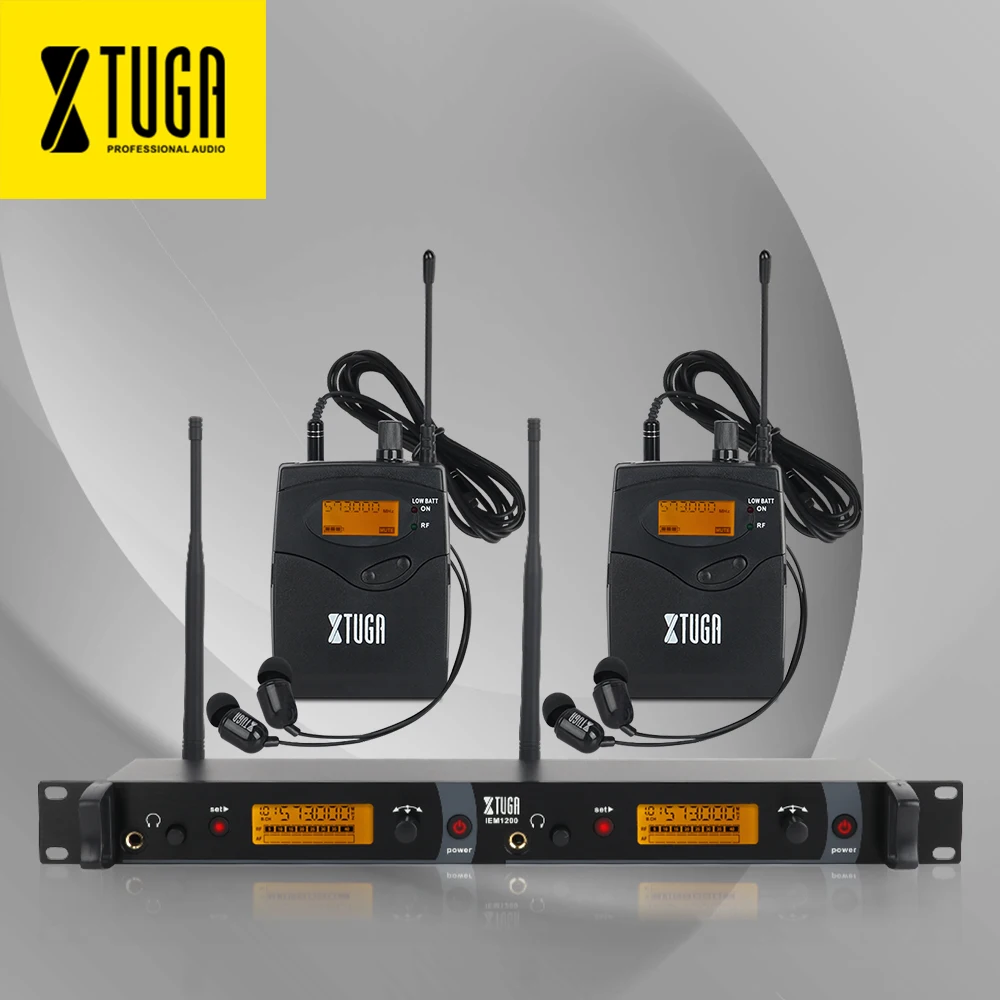 XTUGA IEM1200 In Ear Monitor Wireless System SR2050 Double transmitter