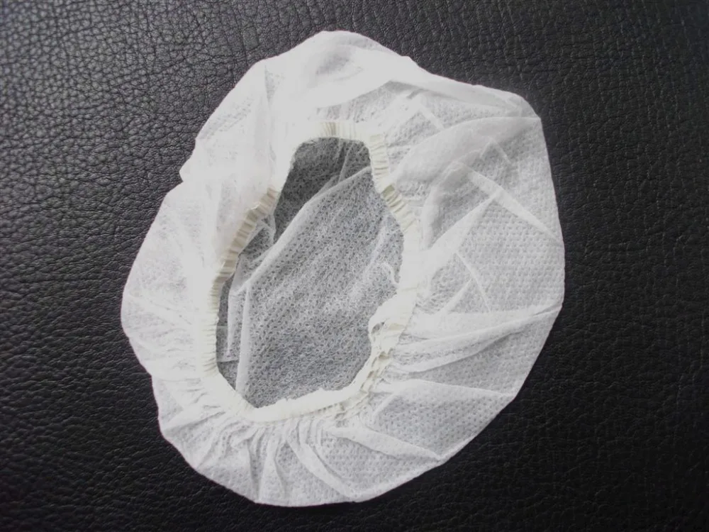 Linhuipad 12 13cm 2 color White and black Non Woven Disposable Sanitary Headphone Cover widely use for big over head headsets