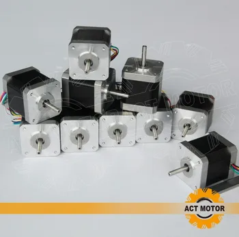 

10pcs 6-lead nema 17 stepper motor 48mm12V / 0.4A / 75oz-in (HOT SELL)