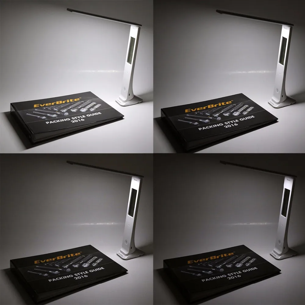 EverBrite, умный светодиодный настольный светильник, перезаряжаемый, USB, ночник, с сенсорным управлением, с регулируемой яркостью, для чтения, учебы, сна