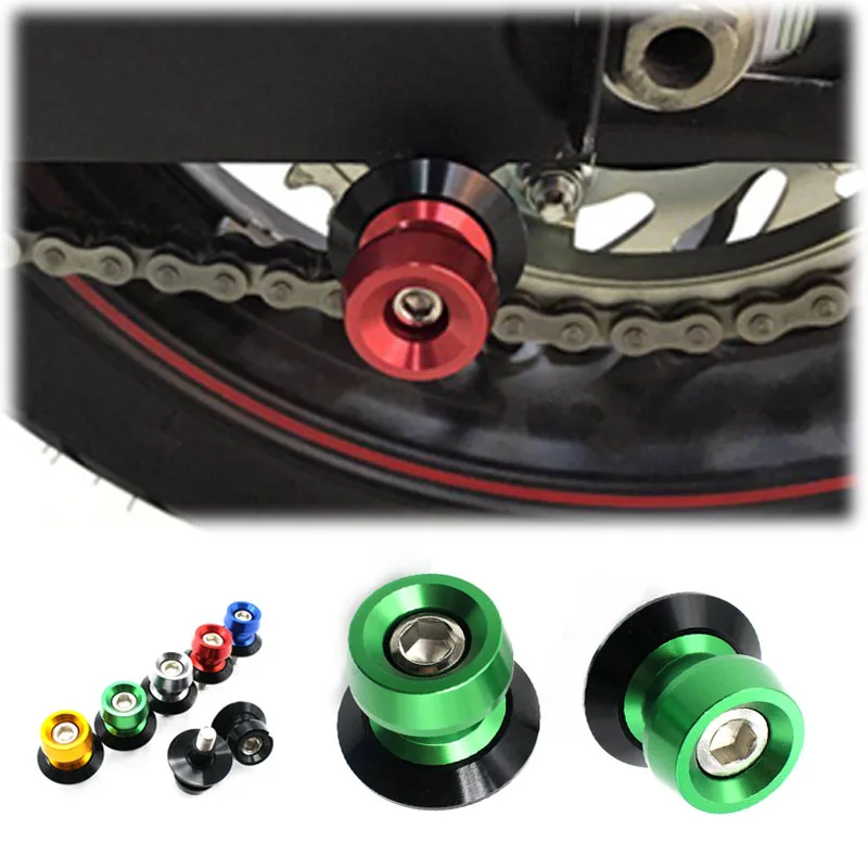 

For Kawasaki Versys650 KLE650 Versys1000 ZX-12R Versys 650 Motorcycle Accessories Swingarm Spools slider 8mm 10mm stand screws