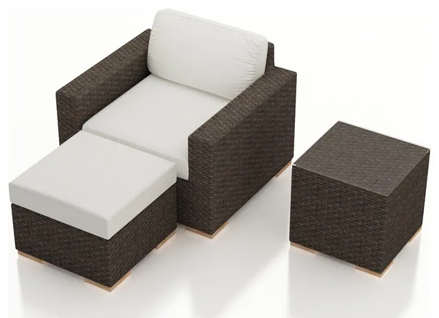 

2017 Outdoor Rattan Furniture Aluminium Frame 3 Piece Wicker Club Chair Set