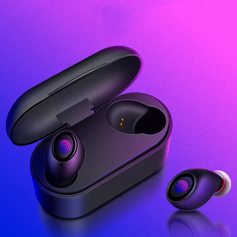 

Wireless Bluetooth Mini Stereo Headphones Voice Control Noise Reduction Control Headphones
