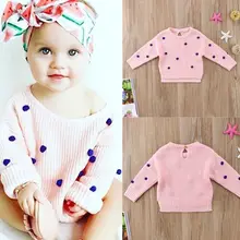 Одежда для маленьких девочек, свитера, свитер с длинными рукавами, пуловер, рубашка, верхняя одежда, топы