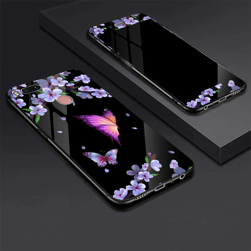 For Xiaomi Mi 5X Mi5X Tempered glass Case + Tempered Glass Screen Protector Film for Xiaomi Mi A1 360 Degree Full Cover MiA1