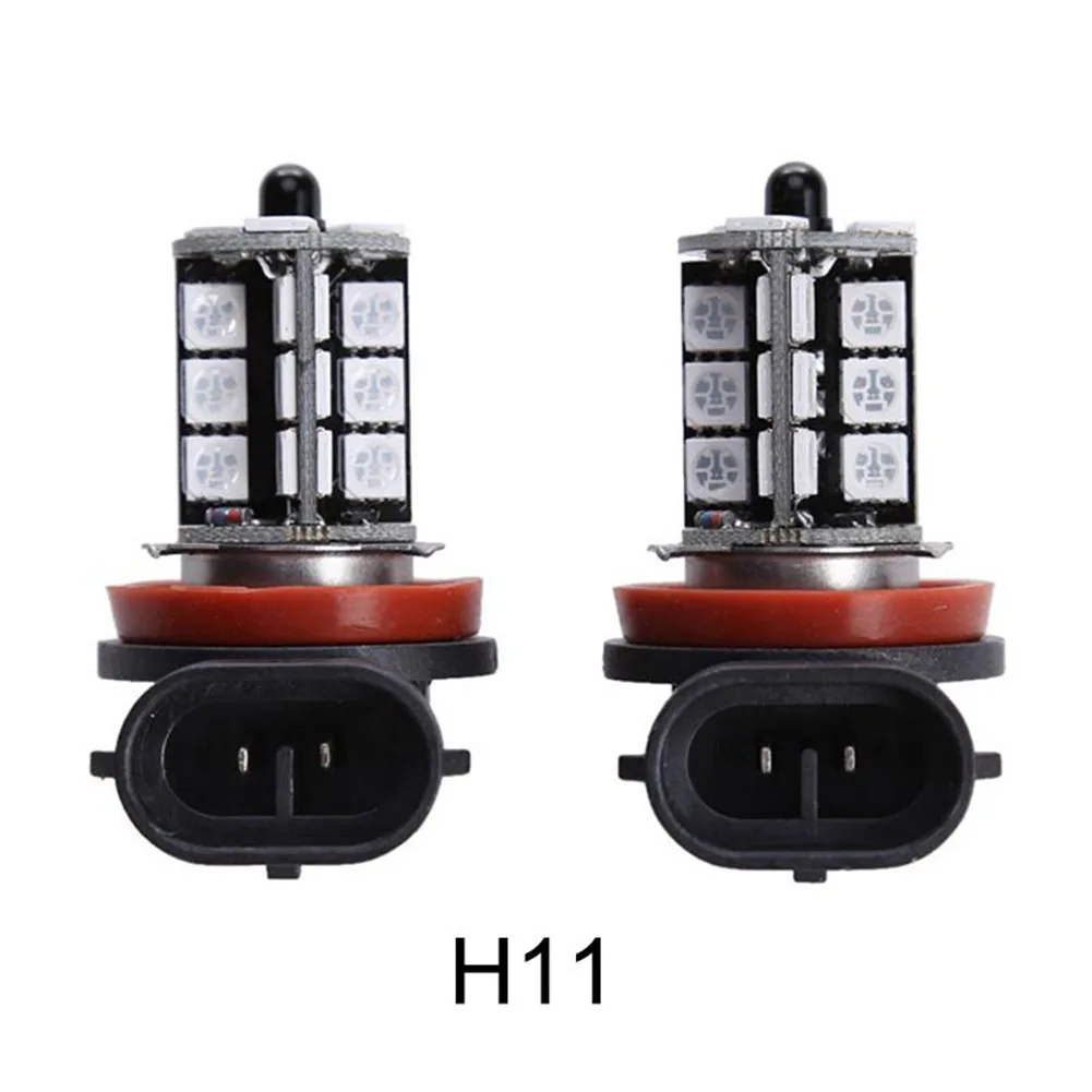 12V RGB 5050 27SMD светодиодный противотуманный светильник с дистанционным управлением M8617 - Испускаемый цвет: H11