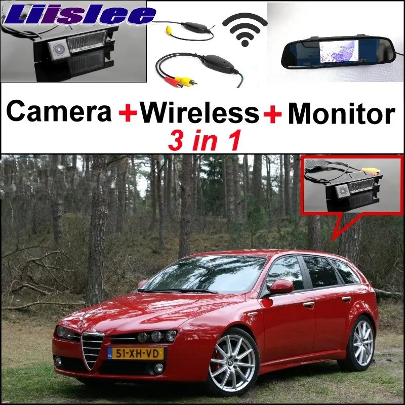 

Liislee Wireless Receiver + 3 in1 Special WiFi Rear View Camera + Mirror Monitor DIY Parking System For Alfa Romeo AR 159