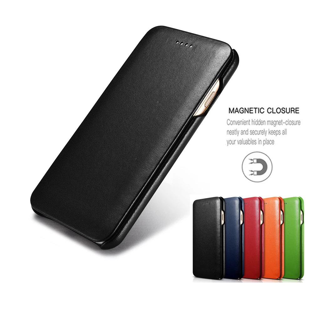 imágenes para Icarer Caso para iPhone 7 Plus 7 Caso de la Cubierta de Cuero Ultra delgado Delgado para el iphone 7 Más Estuche protector Magnético Flip Cuero de Vaca piel imágenes para Icarer Caso para iPhone 7 Plus 7 Caso de la Cubierta de Cuero Ultra delgado Delgado para el iphone 7 Más Estuche protector Magnético Flip Cuero de Vaca piel