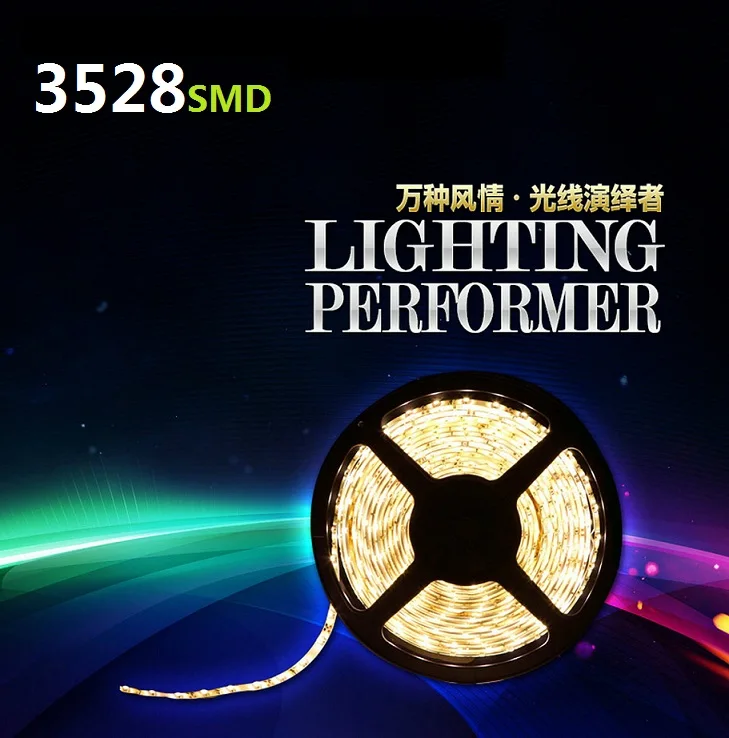 

5M 300Leds Non-waterproof RGB Led Strip Light 3528 DC12V 60Leds/M Flexible Lighting String Ribbon Tape Lamp Home Decoration Lamp