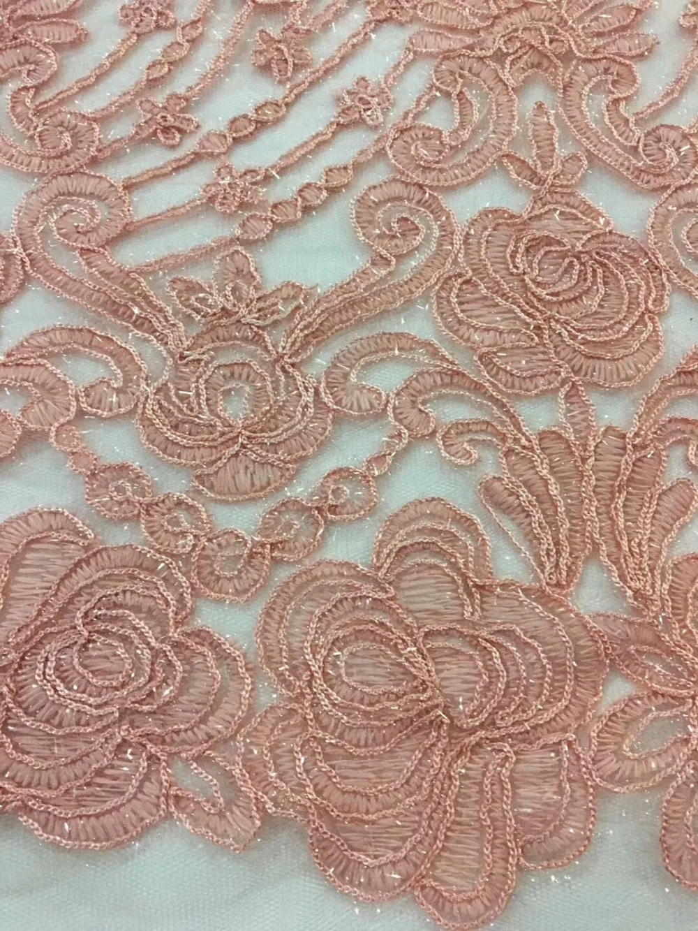 

beautiful elegant french lace fabric with gold power new african net tulle lace fabric for wedding dress 5yards/piece qcj051