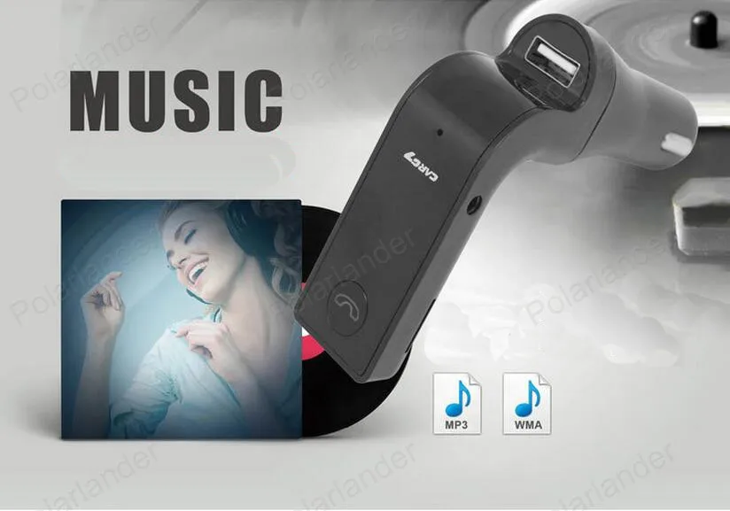 Bluetooth громкой связи Bluetooth CarKit fm-передатчик MP3 плеер Автомобильный комплект Зарядное устройство для смартфонов