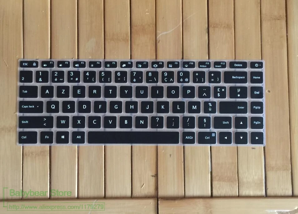 Силиконовая накладка на клавиатуру для ноутбука Powforward French clavier azerty для Xiaomi Mi notebook Pro 15 15,6 Защитная пленка для кожи Francaise