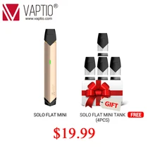Vape pen Electronic cigarette Vaptio SOLO FLAT MINI kit 260mAh Built-in vapor 12W vaporizer POD vape 1.5ohm Patent ceramic Coils Vape pen Electronic cigarette Vaptio SOLO FLAT MINI kit 260mAh Built-in vapor 12W vaporizer POD vape 1.5ohm Patent ceramic Coils