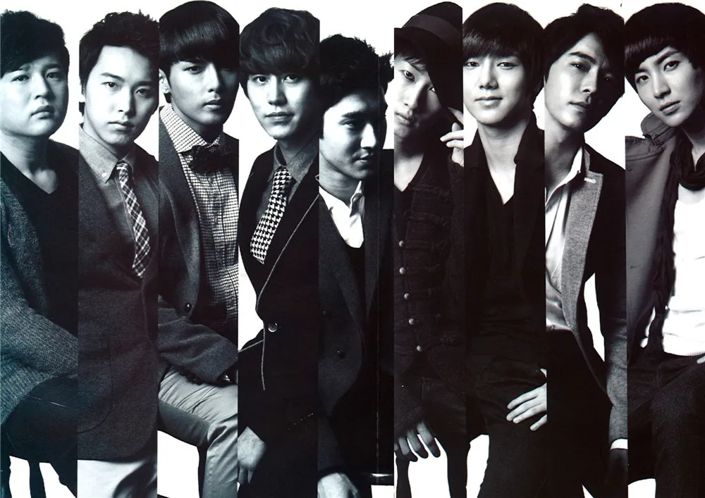 Постеры Super Junior постеры с принтом из глянцевой бумаги хорошего качества для
