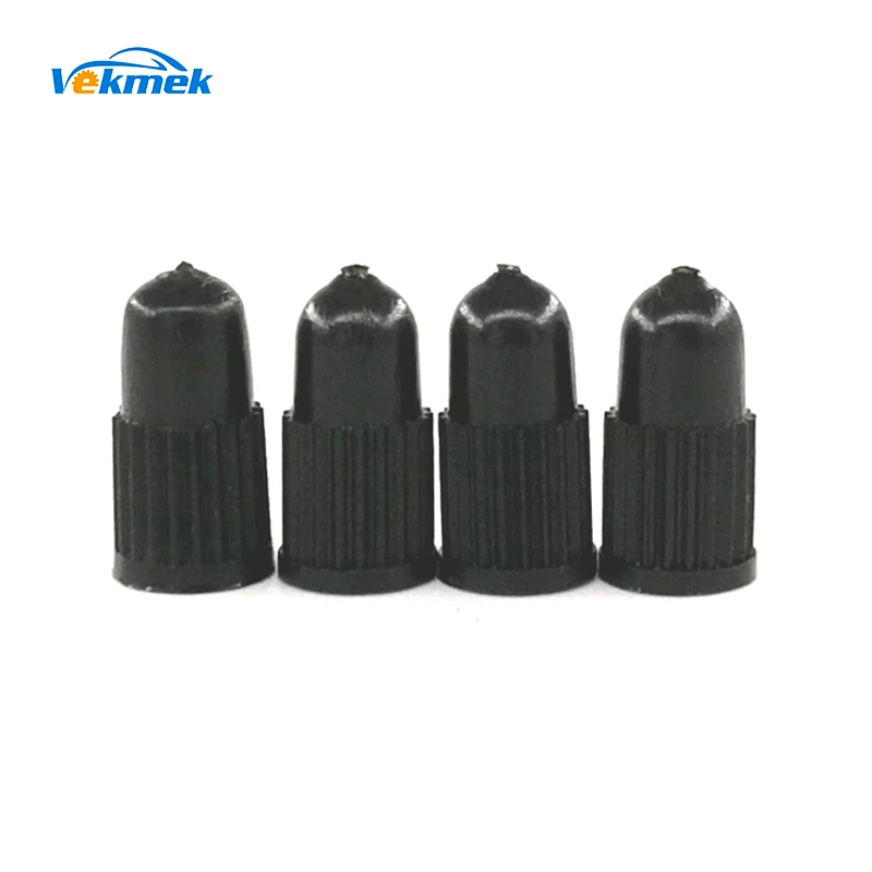 

100pcs Black Plastic Presta Tire Valve Stem Caps Tyre Valve Dust Covers for French Valves Bicycle Accessories