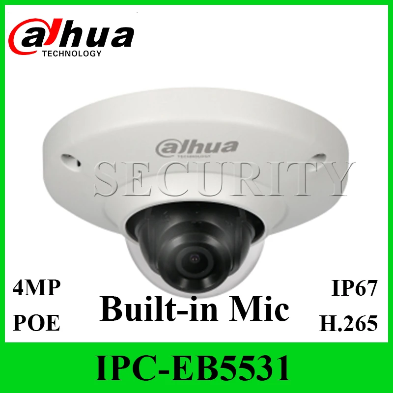 

Dahua Original IPC-EB5531 with LOGO 5MP Panoramic Network Fisheye Camera Built-in Mic IK08 SD Card Slot Replace Dahua IPC-EB5500