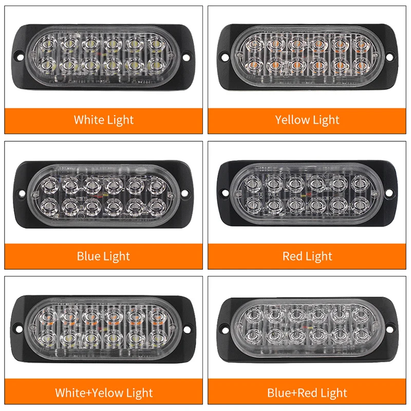 12 V-24 V 36W 12 W светодиодный автомобиль грузовик боковой Flash светильник Светодиодный проблесковый Предупреждение светильник лампа светодиодный стробоскоп аварийный светильник Маяк P5