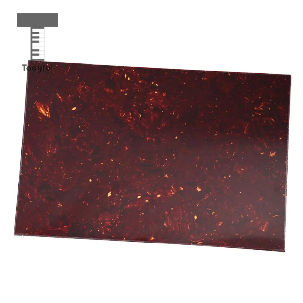 Tooyful Durable 4ply PVC Electric Guitar Pickguard Material Scratch Plate Blank Sheet DIY Musical Instrument Accessory