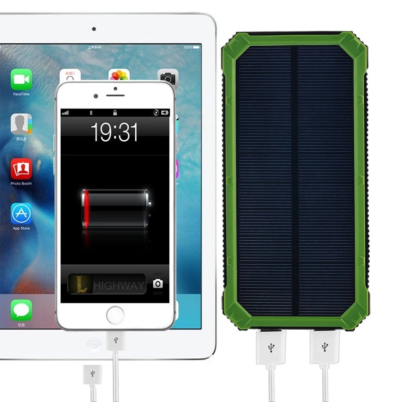 PowerGreen Key Chain Solar Battery Pack 15000mAh Mono
