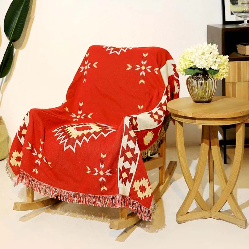 Одеяло в скандинавском стиле для дивана с декоративными кисточками коврик для пикника гобелен чехол для дивана и диванных подушек