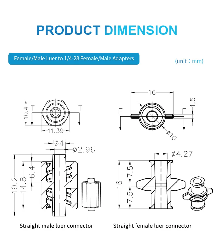 Медицинский PP пластиковый женский Luer замок адаптеры L T Y крест для мужской Luer фитинги соединение легкая замена утечки бесплатно в продаже