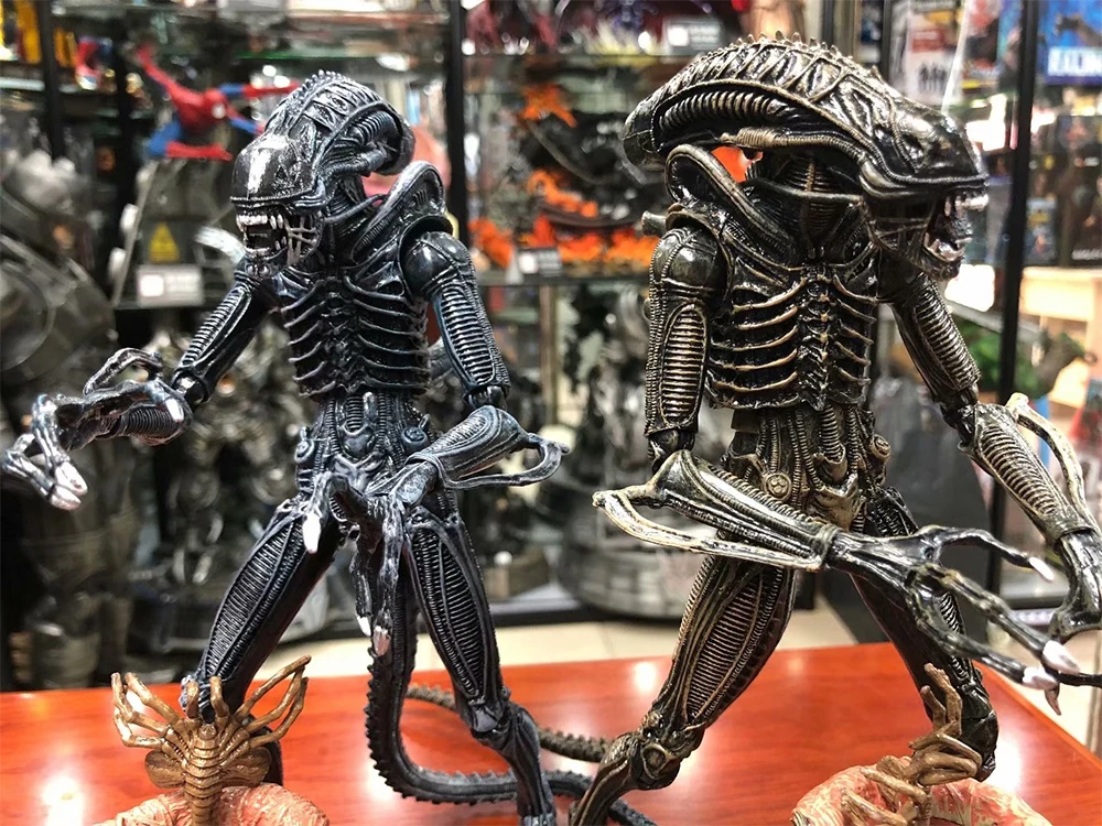 4pcsset Aliens Xenomorph 1986 Alien Eggs Facehuggers Chestburster PVC Action Figure Collectible Model Toy  (4)