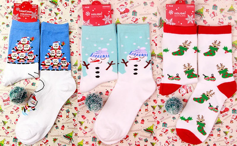 5 пар женских носков, теплые дезодоранты от пота 15, хлопковые женские носки с лосем и снеговиком, красные носки на год, Рождество, фестиваль, Meias