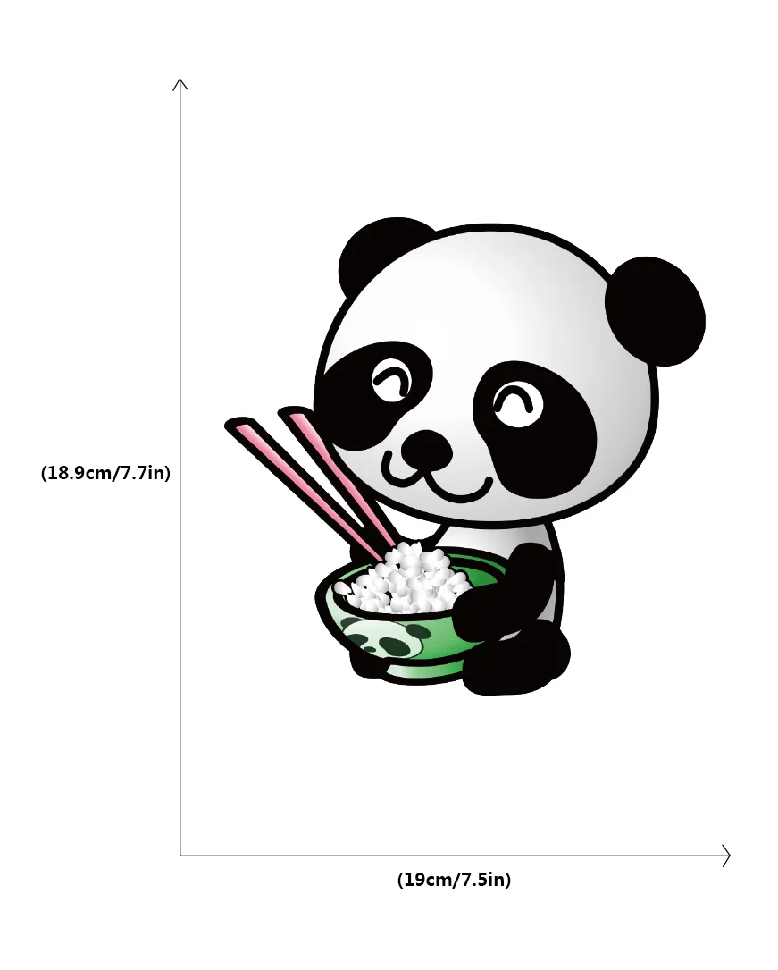 Милые Мультяшные панды и бамбуковые виниловые цветные настенные наклейки с животными, художественные настенные наклейки для детской комнаты, спальни, гостиной, домашнего декора - Цвет: CW0112-2