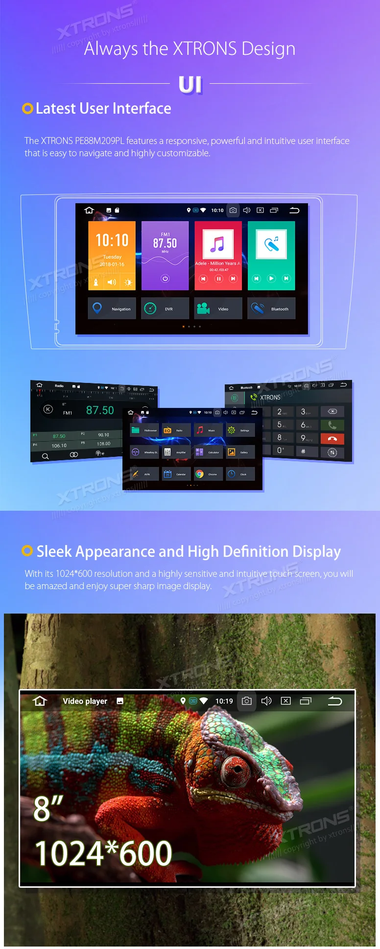 Best XTRONS Android 8.0 Car Stereo Radio Player GPS No DVD for Mercedes Benz W209 2005 2006 W203 C180 C200 C220 C230 C240 C250 C270 7