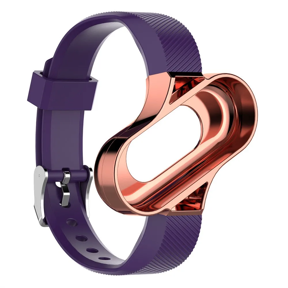 

Ouhaobin for Mi band 4 replacement Metal Strap wrist strap Bracelet Wristbands MiBand 4 strap for Xiaomi mi band 4 614#2
