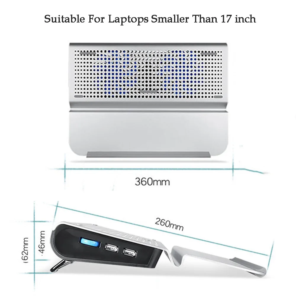 LARICARE охлаждающая подставка вентилятор для ноутбука 12-1" Macbook air pro Ноутбук lenovo Dell Hp подставка для охлаждения вытяжной вентилятор кронштейн