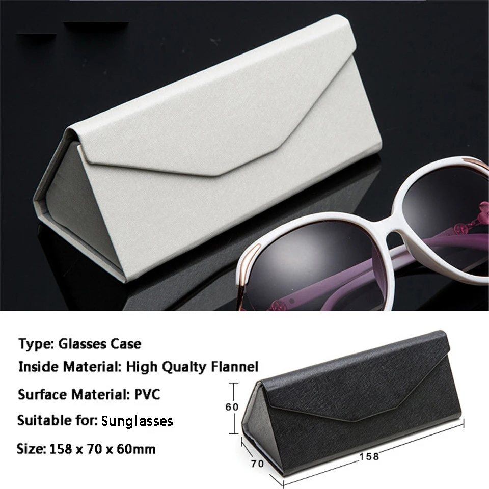 iboode Simple Glasses Case Box Hard Women Men Sunglasses Reading Glasses Storage Box Protector Stationery Eyewear Organizer