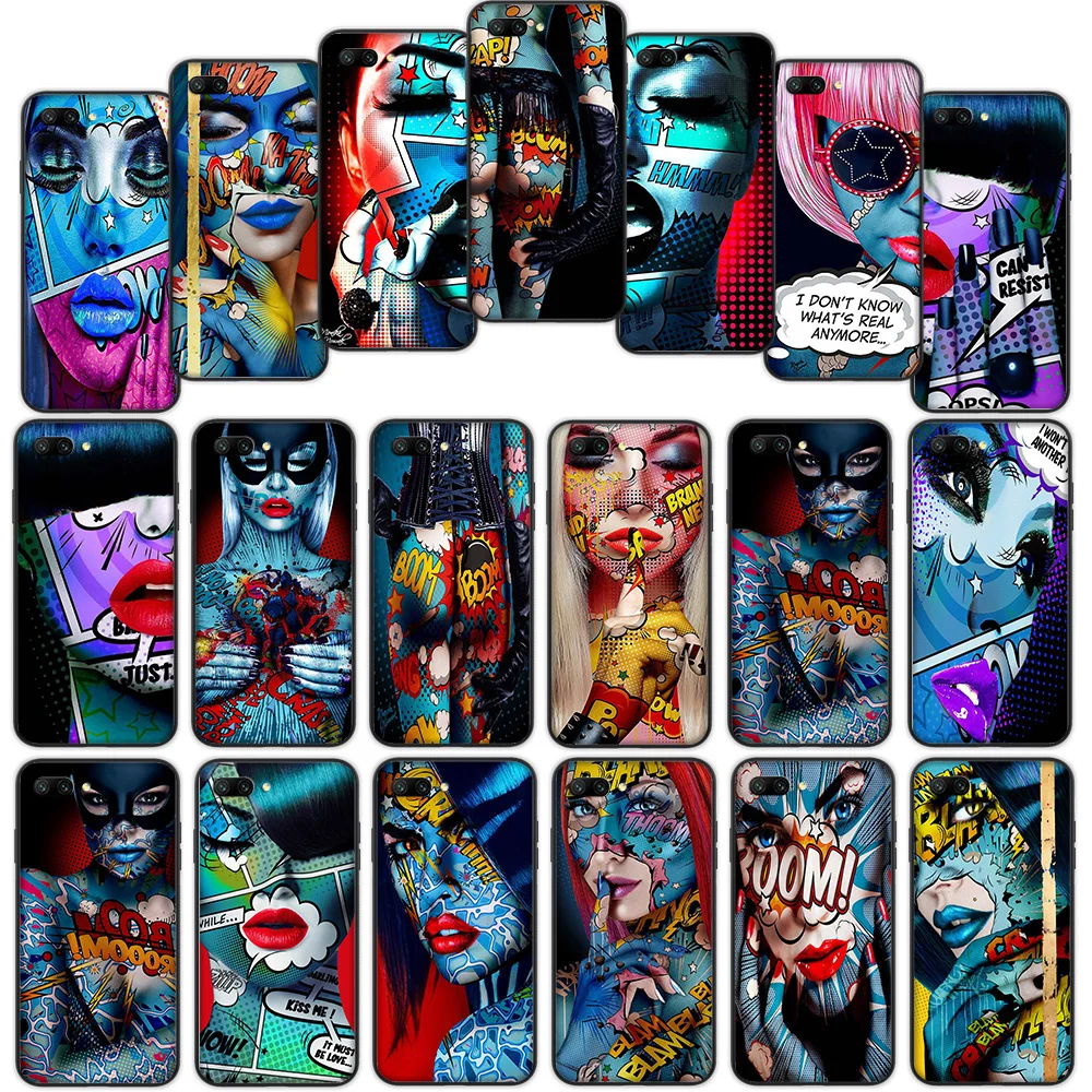 

Monika Nowak Art Lips Soft Cover Case for Huawei P9 P8 Lite Mate 10 20 Lite Pro