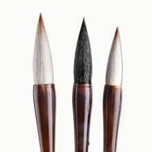 Китайская традиционная каллиграфия брус ручка шерстяная и уизель множество волокон кисточки для письма S/M/L набор кистей для рисования Paperlaria