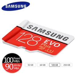 SAMSUNG microSD карты памяти 64 gb 128 GB 256 GB плюс Class10 Водонепроницаемый TF Memoria sim-карты Транс Mikro карты 128 ГБ для смартфонов