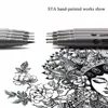STA 8050 Art Sketch comics Art Marker Pen Pigment Liner Water Based For Drawing Handwriting School office stationery waterproof 2